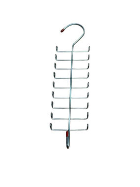 Metal Closet Hanger Organizer Multi Hook Tiered Tie Belt Scarf Rack Storage